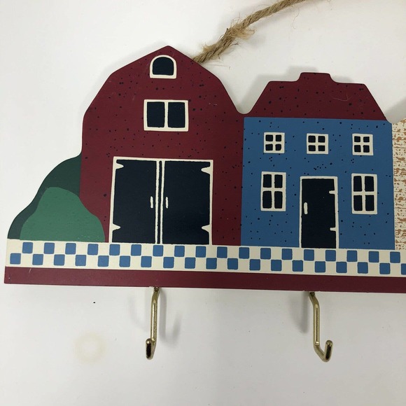 Avon Country House Wall Decoration with 4 Hooks Farmhouse Cottage Vintage New - Picture 3 of 8